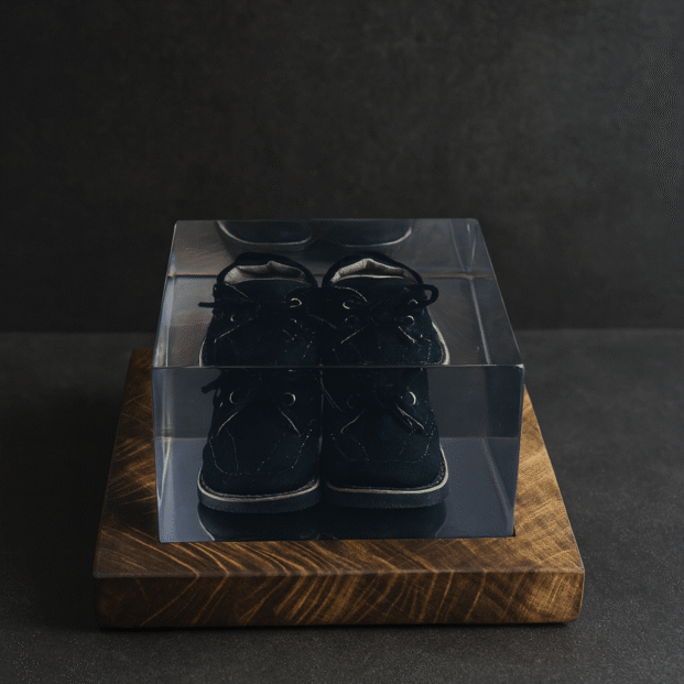 Epoxy Memorijalna Kocka – “Sanjine prve cipelice”